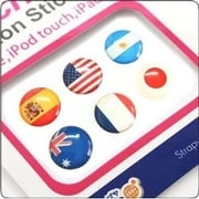 iPhone ホームボタン用 ステッカー 国旗A [ボタンステッカー国旗]