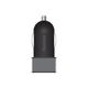 5V/2A DC用USB充電器 12V/24V対応 黒・グレー HK-DC001UJBG