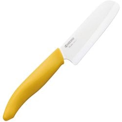 包丁 ファインシリーズ セラミックナイフ 10.5cm 子供用 漂白 除菌 無料研ぎ直し券付イエロー FKR-105