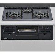 ビルトインガスコンロ 都市ガス用 右強火力 水なし両面焼き フッ素トップ ブラック RS31W8FR-BR/13A