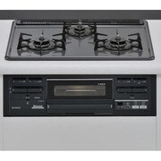 ビルトインガスコンロ LPガス用 左強火力 水なし片面焼き RS31M2H2R-BL/LP