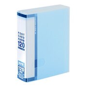 ハガキホルダー 120枚 ブルー SD-HCT-A6B/120