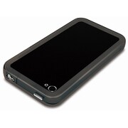 BSIP11PCTBBK [iPhone4・4S用 TPUバンバー 液晶・背面保護フィルム付 ブラック]