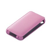BSIP11PCLPK [iPhone4・4S用 レザーケース　液晶保護フィルム付　ICカード対応モデル ピンク]