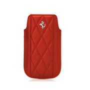 CGM-PH-000009 [Ferrari GT Leather Modena Sleeve Case for iPhone レッド]