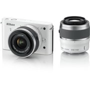 Nikon 1 J1 [ニコン1<ONE> レンズ交換式アドバンストカメラ ダブルズームキット  1 NIKKOR VR 10-30mm f3.5-5.6 ＋1 NIKKOR VR 30-110mm f/3.8-5.6 ホワイト]