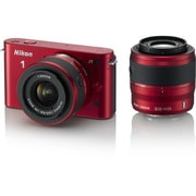 Nikon 1 J1 [ニコン1<ONE> レンズ交換式アドバンストカメラ ダブルズームキット 1 NIKKOR VR 10-30mm f3.5-5.6＋1 NIKKOR VR 30-110mm f/3.8-5.6 レッド]