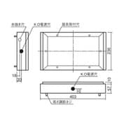 誘導灯用取付ボックス コンパクトスクエア用 FK11726