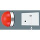LED赤色灯電池内蔵型 電源分離埋込型 防雨型 NNF20296