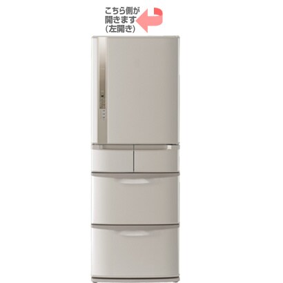 冷蔵庫（470L・左開き） インテリジェント真空保存 真空チルドｉシリーズ ソフトブラウン R-SL47BML-T