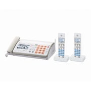 デジタルコードレスファクシミリ 普通紙FAX(子機2台) ホワイト系 fappy(ファッピィ) UX-600CW-W
