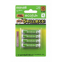 ecoful充電式ニッケル水素電池単4形 4本 MHR-4SAY.4B