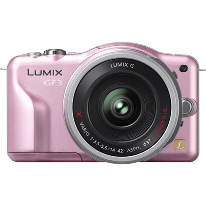 DMC-GF3X-P [電動ズームレンズキット ボディ フェアリーピンク+「H-PS14042 14-42mm/F3.5-5.6 シルバー」]