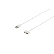 USB2.0ケーブル(A to Dock) MFI認証モデル ロック無 1.2m ホワイト BSIPC06U12WH