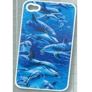 iPhone4アクア3DケースA