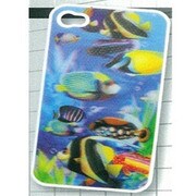 iPhone4アクア3DケースB