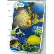 iPhone4アクア3DケースC