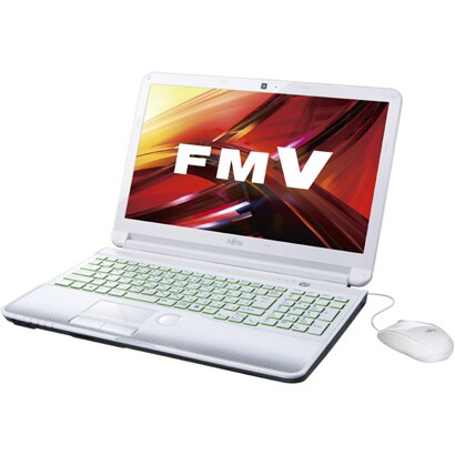 LIFEBOOK AH54/Eシリーズ 15.6型ワイド液晶/HDD640GB/DVDスーパーマルチドライブ アーバンホワイト FMVA54EW