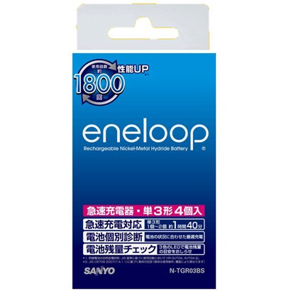 残容量チェック機能付急速充電器セット（単3形4本付） N-TGR03BSY