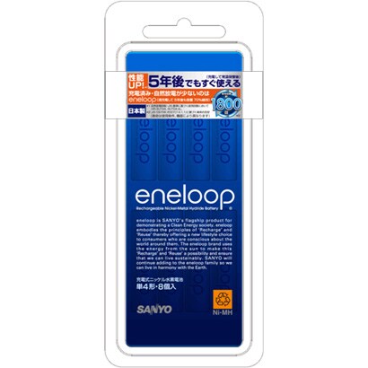 ニッケル水素電池 単4形8本 HR-4UTGB-8Y