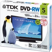 録画用DVD-RW 120分 1-2倍速 CPRM対応 5枚 インクジェットプリンタ対応 DRW120DPWA5U