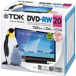 DRW120HCDPWA20PA TDK 録画用DVD-RW 1-2倍速