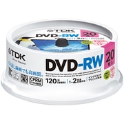 録画用DVD-RW 120分 1-2倍速 CPRM対応 20枚 インクジェットプリンタ対応 DRW120DPWA20PU