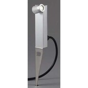 屋外用 LEDスポットライト ビーム角21度 スパイク式 シルバー 白色 AD-2366