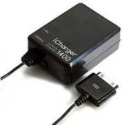 iPhone/iPod対応 1400mAh リチウムポリマー内蔵AC充電器 ブラック RX-LBAC14DBK