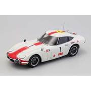 44627 トヨタ 2000GT 1967 富士24時間レース #1 ホワイト/レッド [ミニカー]