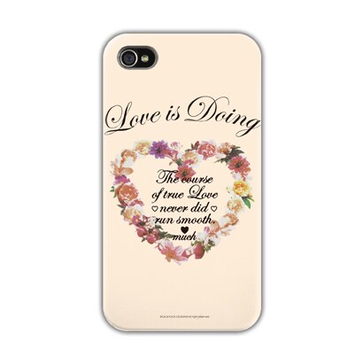 OS-I4-055 [iPhone 4Sケース Love is doing]