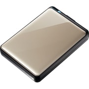 USB3.0接続 ポータブルハードディスク ソニーtorne(トルネ)対応 1TB シャンパントパーズ ミニステーションシリーズ HD-PNT1.0U3-BG