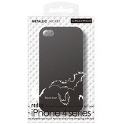 RK-PU711K [iPhone 4S／4用　メタリックジャケット （ブラック）]
