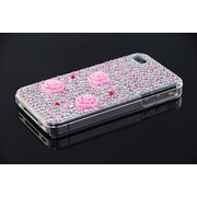 Ri4-BC009 [Brilliant Case for iPhone4/4S ピンクローズ シルバー]