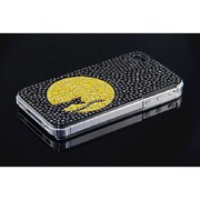 Ri4-BC016 [Brilliant Case for iPhone4/4S 黒猫ムーン ブラック]