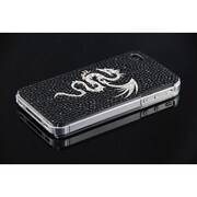 Ri4-BC020 [Brilliant Case for iPhone4/4S 銀ドラゴン ブラック]