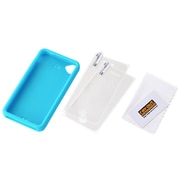 RT-P4C2/A [iPhone4S用 スリップガードシリコンジャケット アイスブルー]
