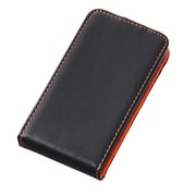 RT-P4LC1/B [iPhone4S用 フラップタイプレザージャケット ブラック]