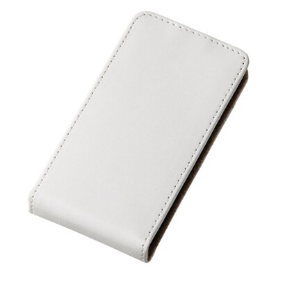 RT-P4LC1/W [iPhone4S用 フラップタイプレザージャケット ホワイト]