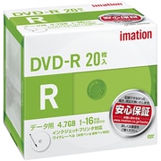 データ用DVD-R 4.7GB 16倍速 インクジェットブリンタ対応 20枚パック DVDR4.7PWB20PAIM