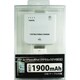 iPhone用リチウムバッテリー 1900mAh USBケーブル付 LPUC-i19WH