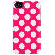Uncommon Capsuleケース [iPhone 4/4S用 BRIGHT PINK PORKA DOTS]