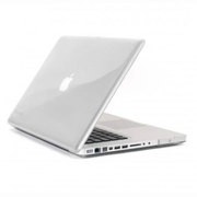 MacBook Pro用、ポリカーボネイト製のハードケース。 SPK-MBP13-SEETHR-CLR