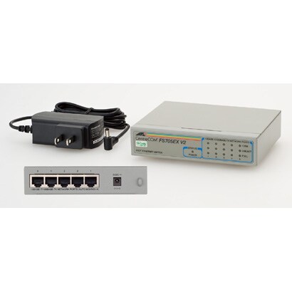 ファーストイーサネット・スイッチ 10BASE-T/100BASE-TX対応5ポート　外部電源モデル FS705EX V2