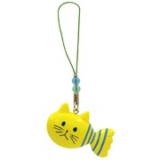 ネコ金魚ストラップ シマオ