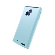 BSMPF05DLSLB [ARROWS X LTE F-05D用蓄光シリコンケース フィルム付 ライトブルー]