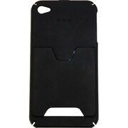 BI-IP4SCARD/BK iPhone4S/4カードホルダー付ケース ブラック