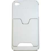 BI-IP4SCARD/WH iPhone4S/4カードホルダー付ケース ホワイト
