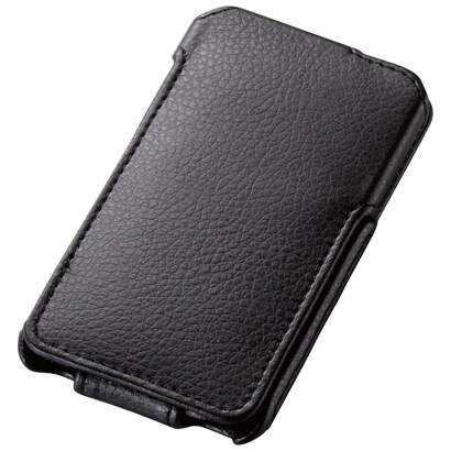 第4世代iPod touch用フラップ付ソフトレザーカバー ブラック AVA-T11PLFBK