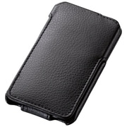 第4世代iPod touch用フラップ付ソフトレザーカバー ブラック AVA-T11PLFBK